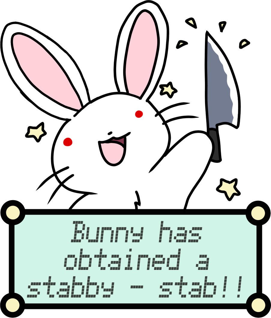 Stabby Bunny - White